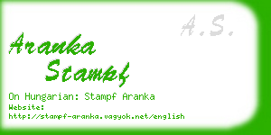 aranka stampf business card